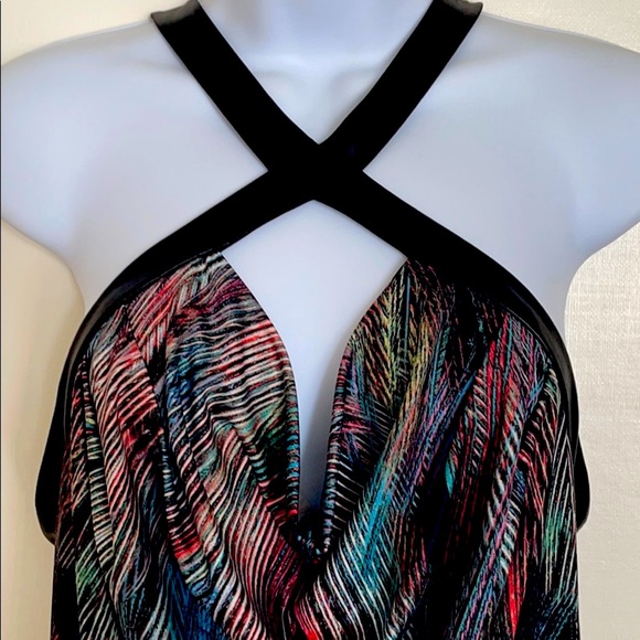 Guess halter multicolor sleeveless top Sz M - Picture 4 of 12